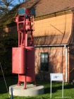 Das alte Leitfeuer vor dem Kehdinger Küstenschifffahrtsmuseum in Wischhafen