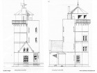 Grundrisszeichnung vom alten Leuchtturm